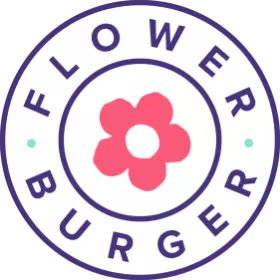 Flower Burger decoration logo